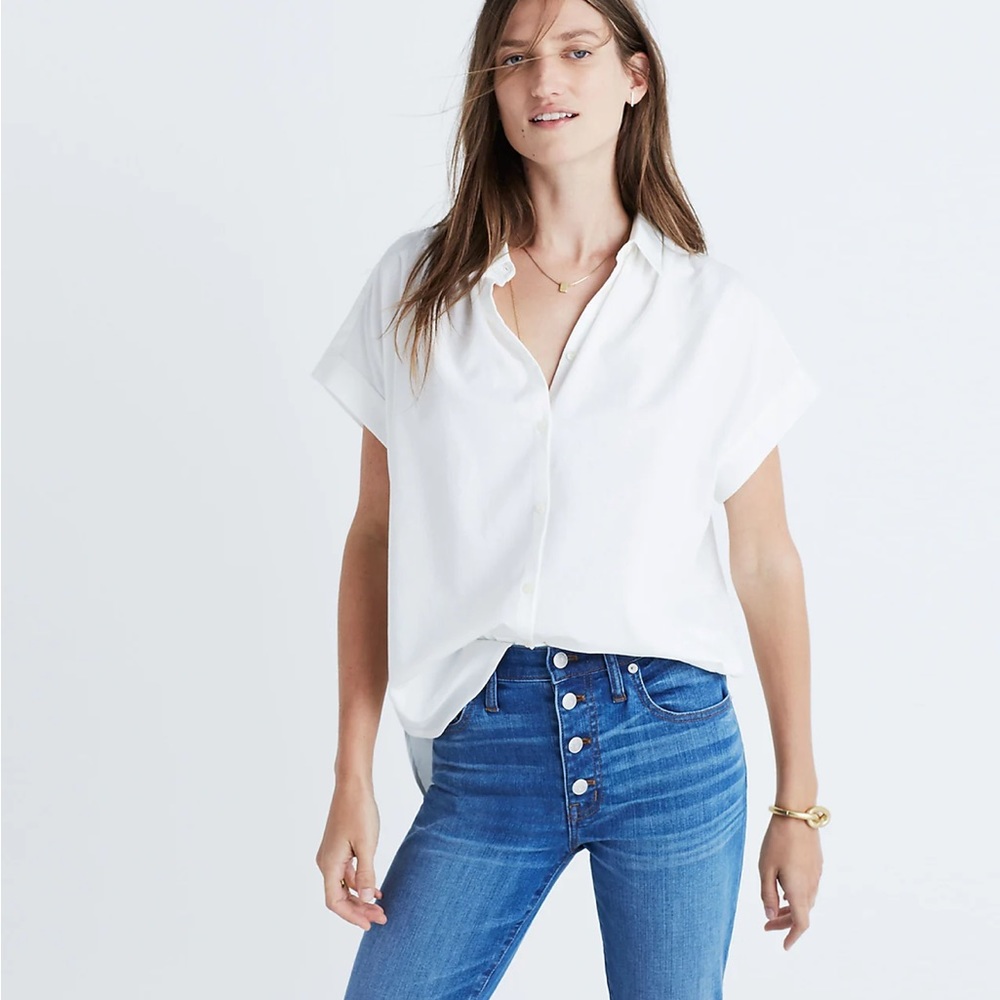 MADEWELL CENTRAL SHIRT IN PURE WHITE ✨